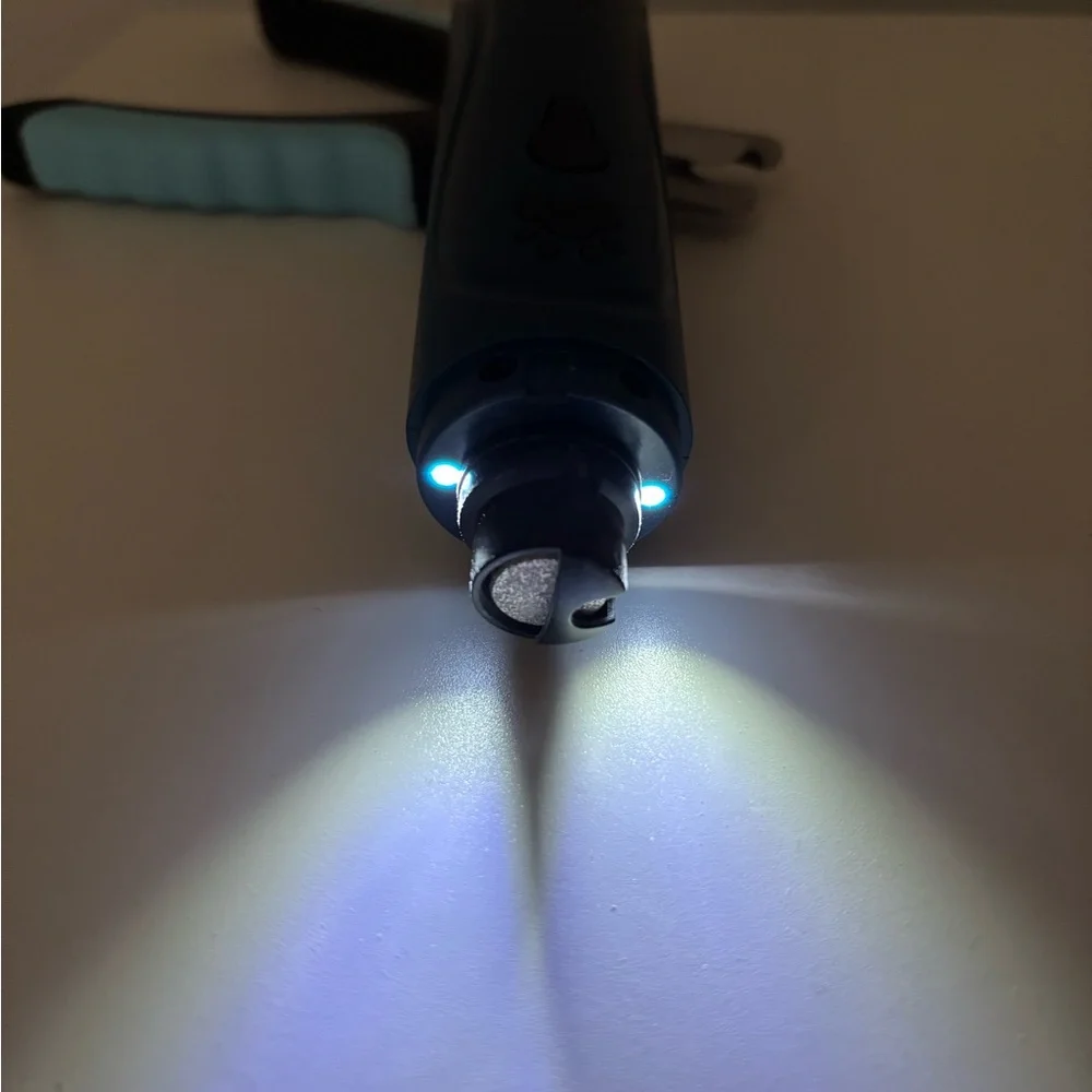 Electric Pet Nail Grinder - Black, White, and Blue
